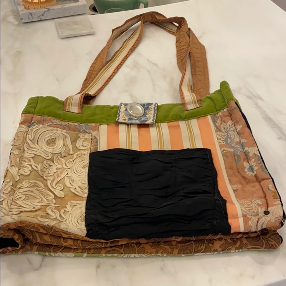 Knitting tote bag